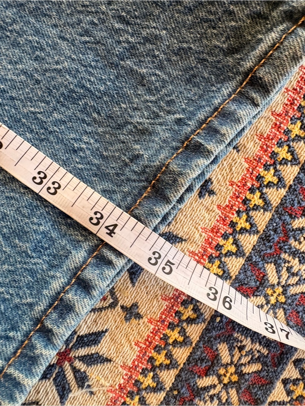 LIKE NEW Madewell The Perfect Vintage Wide Leg Crop Light Blue Denim Jeans 24P - Picture 6 of 12